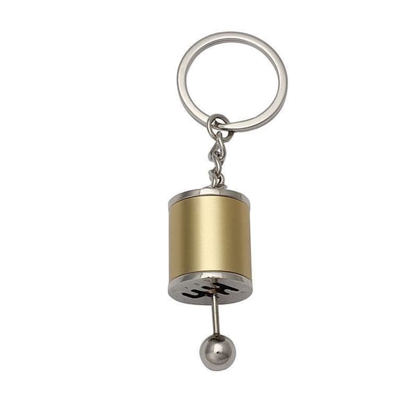 Bilnøglering Gear Knop Skifter Stick Box Nøglering SORT
