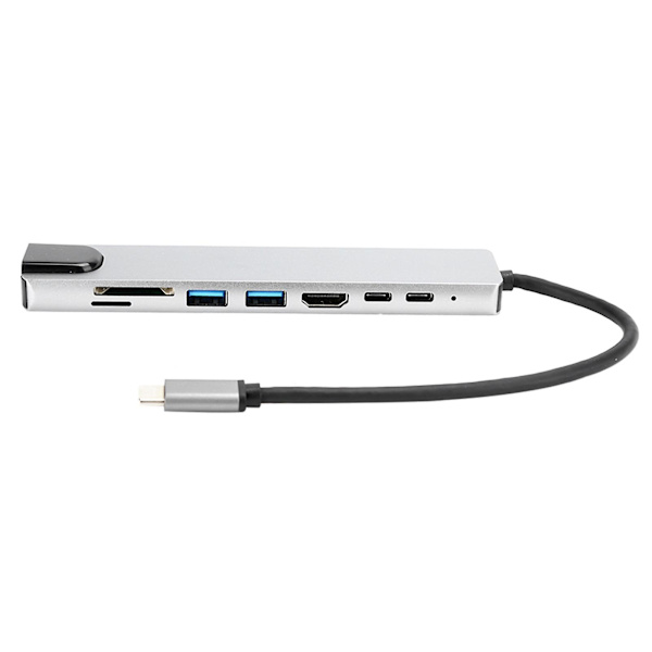 8 i 1 Type-C til 4K HDMI Dockingstation Adapter Hurtigoplader Dockingstation