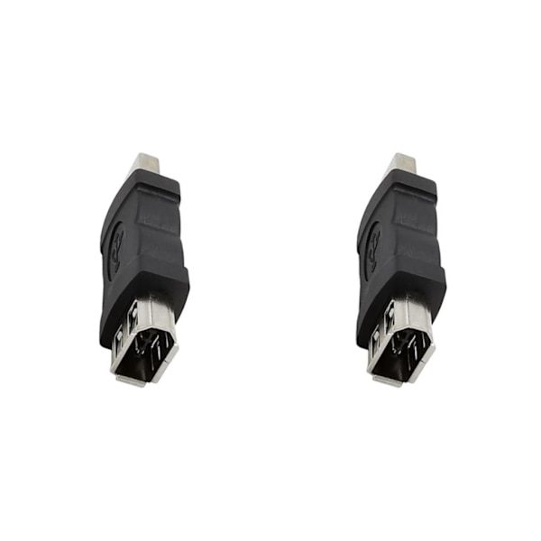 2 kpl Firewire IEEE 1394 6-nastainen naaras USB-uros -sovitin