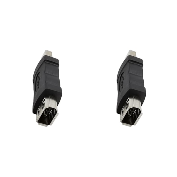 2 st Firewire IEEE 1394 6-stifts hona till USB hane-adapter