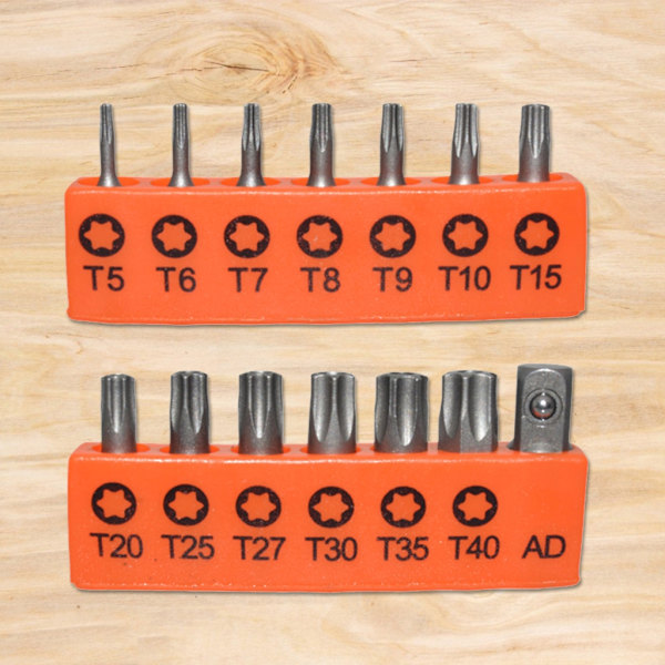 25 mm sett Multifunksjonelt plommeblomsthode T5-T6-T7-T8-T9-T10-T15-T20-T25-T27-T30-T35-T40