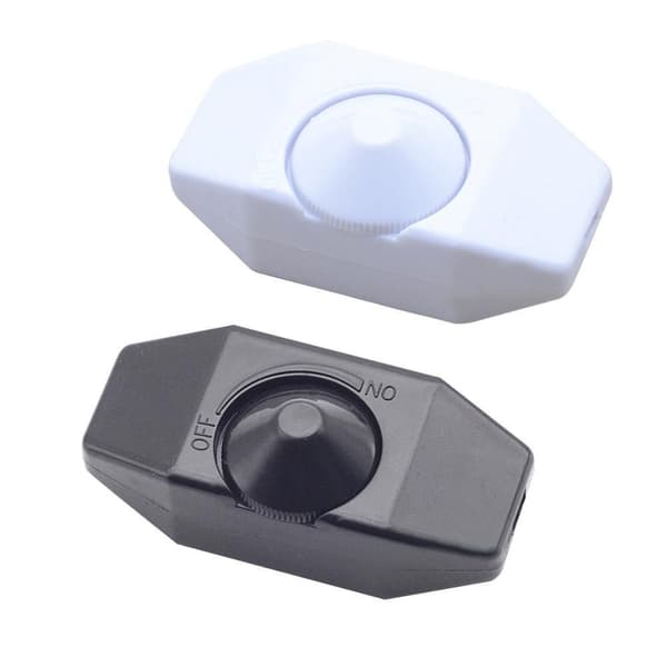 Lampa Dimmer Strømbryter Sladd Strømbryter Plug-in Bord Gulv Lys Dimmer black