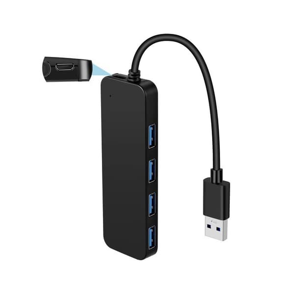 4 Port USB Hub 3.0, T-Sound USB Splitter til bærbar computer, Ps4 tastatur