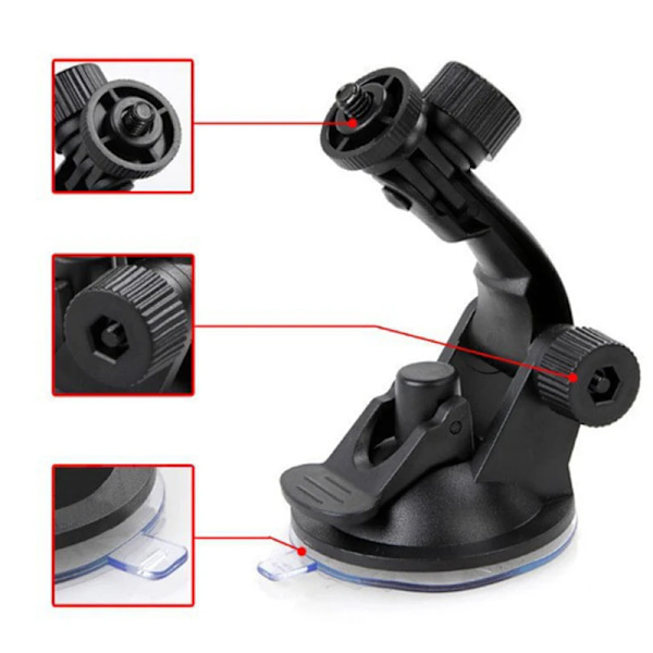 Auton imukuppikiinnike tuulilasiin Go Pro Insta360 DJI OSMO Action -kameroille