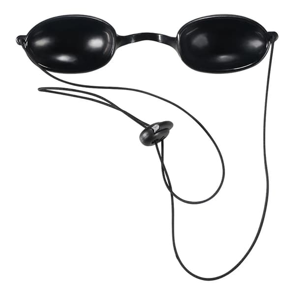 Flexibla Solarium Skyddsglasögon UV-skyddsglasögon Bärbara Svarta Glasögon Skyddsglasögon