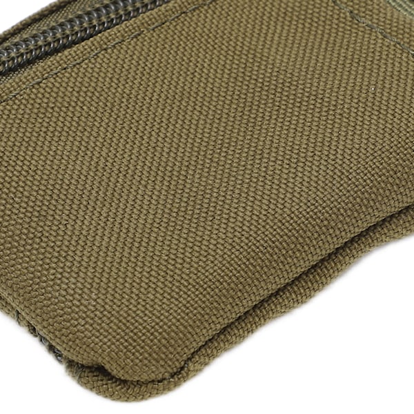 Udendørs EDC Molle-pose Pung Mini Bærbar Nøglekortholder EDC-pose Taske Møntpung med Karabinhage Grøn