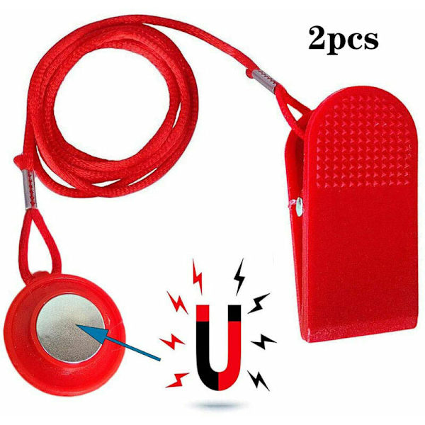 Løbebånd Sikkerhedsnøgle, Universal magnetisk løbebånd Sikkerhedslås Fitness Kit，HANBING