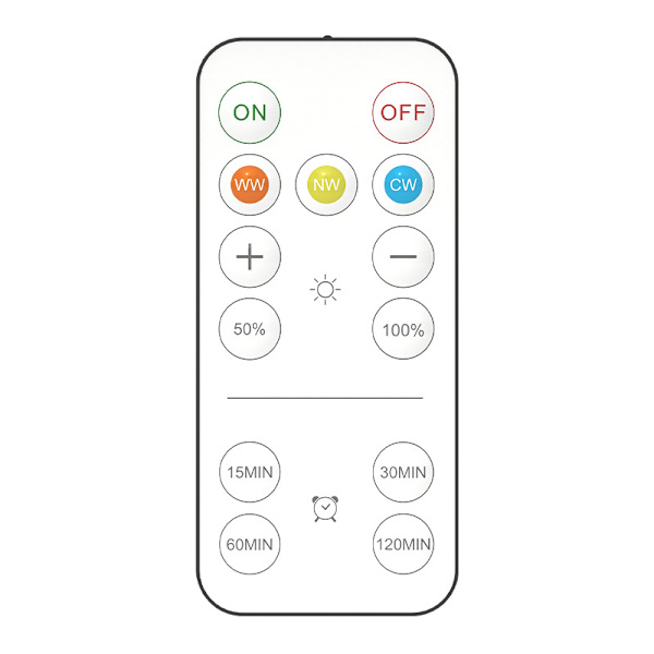 LED-spotlight 6-pack med 2 fjärrkontroller