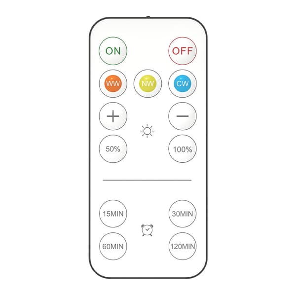 LED-spotlights 6 stk med 2 fjernkontroller