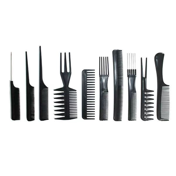 10 kampa eri muodoissa - Setti - Professional Comb Set