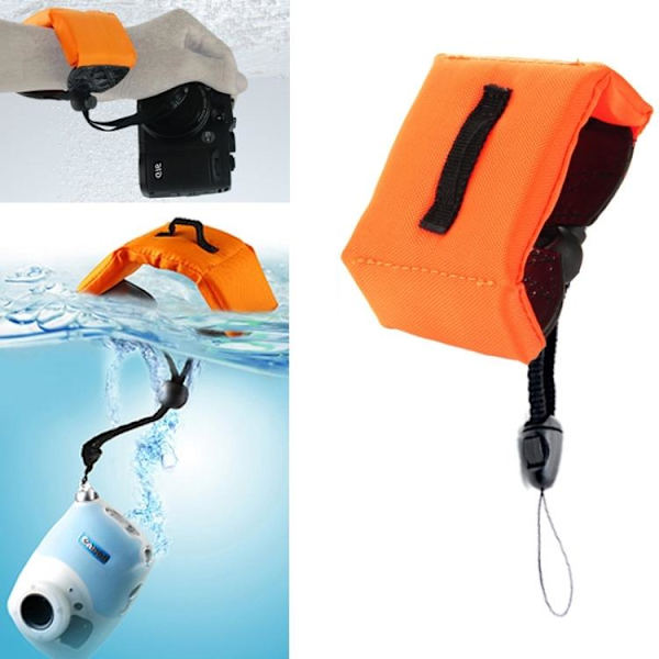 Flydende Håndledsrem til Kameraer & GoPro - Floaty - Orange