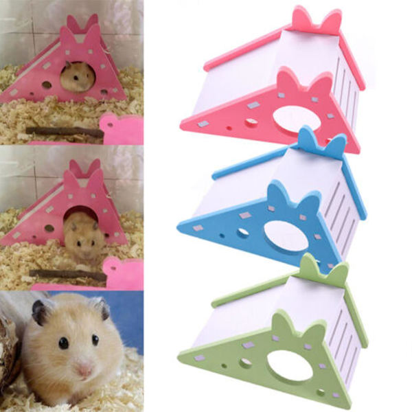 Pet House Villa Bur Stege Hamsterin liukumäki lelu, DIY Gerbiili Mökki Vi purple One-size