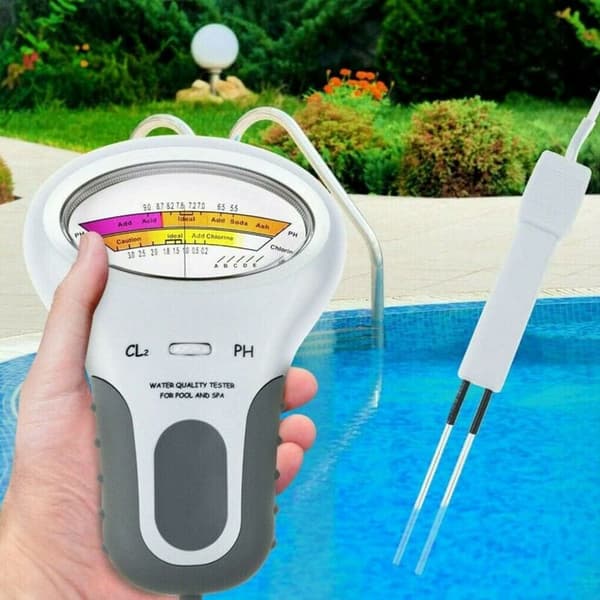 Digital klortester til swimmingpool, vandkvalitetsanalyse (uden batteri), miljømålingsinstrument - Digital pH-måler PH-METER