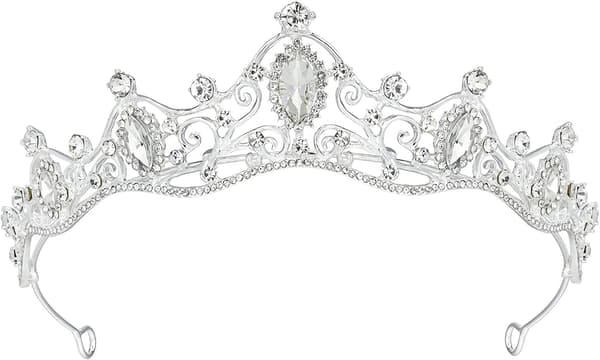 Krystal Krone Tiara, Tiara med rhinsten kam til brudekonkurrence
