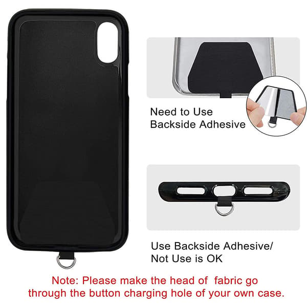 Telefonrem med lap, justerbar halsrem i nylon Kompatibel wi