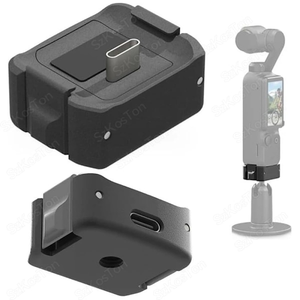 Latausalusta DJI Pocket 3 Type-C 1/4 -kiinnityssovitin Kannettava Gimbaalikamera