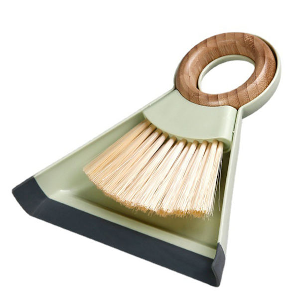 Mini Sopskyffel och Borste Set - Skrivbords- och Tangentbordsrengöringsborste för Kontor