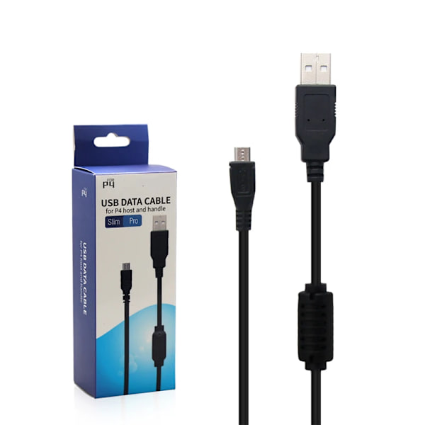 Micro USB-ladekabel for dataoverføring til Sony PS4 Slim spillkontroller