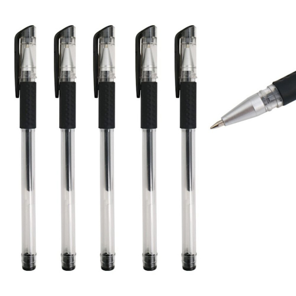 Gelpen Kuglepen Sort Blækpen Sort Blækpen Black Ink Pen