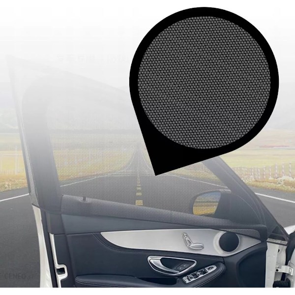 Sun Shade / Mosquito Net for Car - Attaches Over Car Door back window