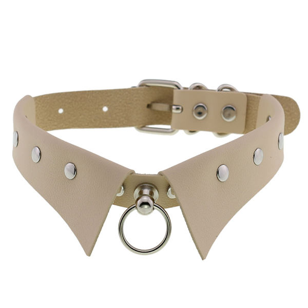 Læder Choker Punk Krave Dame Nitter Besatte Chokers A10