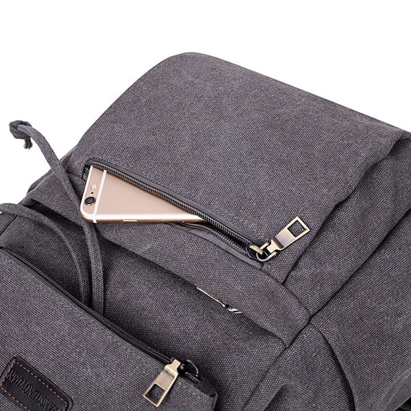 Canvas ryggsekk dame Retro ryggsekk