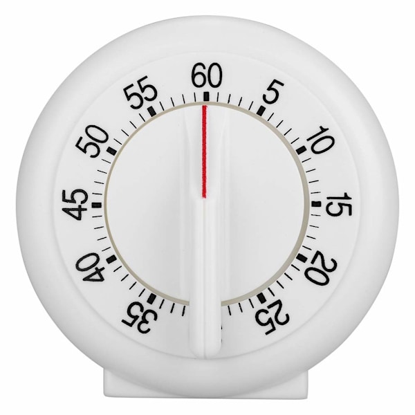 60 Minutters Rund Form Timer Køkken Mekanisk Counter Alarm