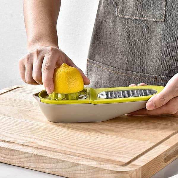 Manuel citronpresser med beholder til appelsinpresser manuel
