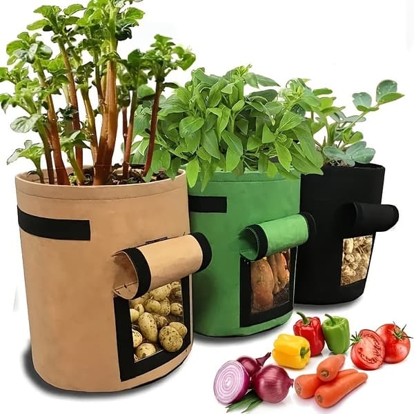 1 stk. Dyrkingspose - Dyrk planter & grønnsaker green