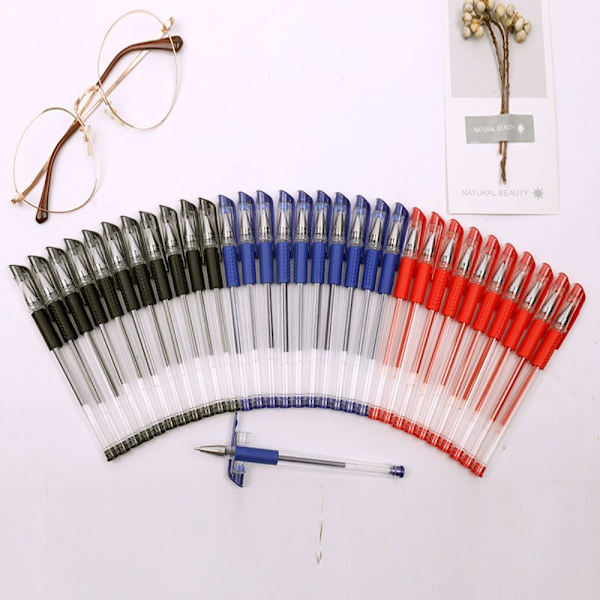 Gelpen Kuglepen Sort Blækpen Sort Blækpen Black Ink Pen