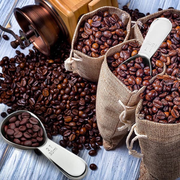 30 ml tesked kaffesked rostfritt stål skopa mätgrepp Bord