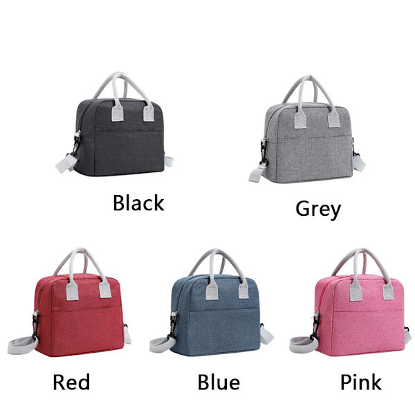 Frokosttaske Student Termisk Madkasse SORT black