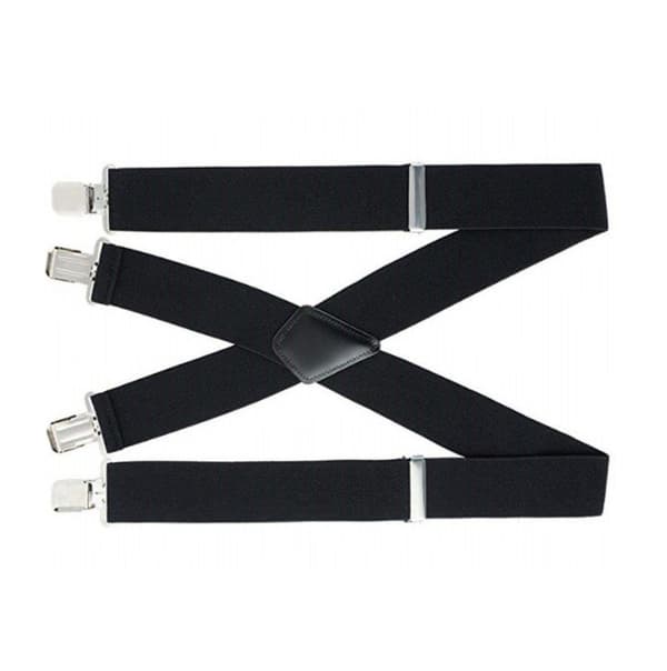 Elastiske 5 cm brede seler, 4 stærke clips X-form