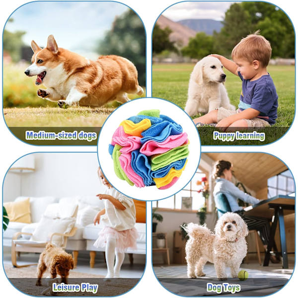 Snusemåtte til hunde, interaktiv hundelegetøjsbold, hund