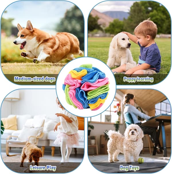 Snusmatta för hundar, interaktiv hundleksaksboll, hund