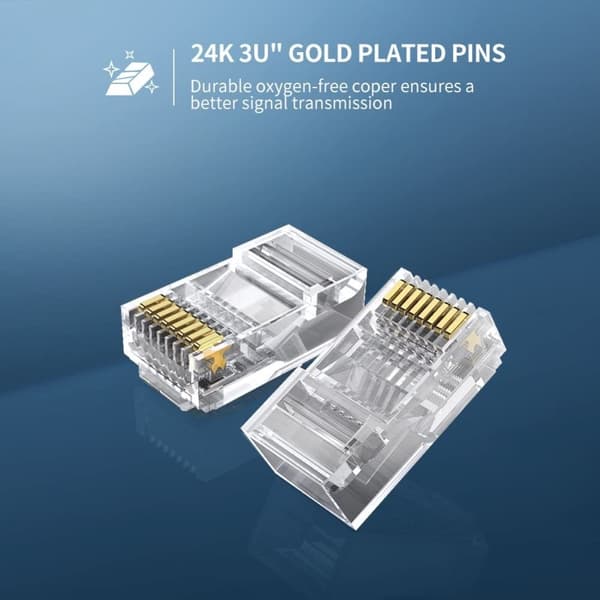 10 KPL Cat6/Cat6e UTP RJ45 -liitin