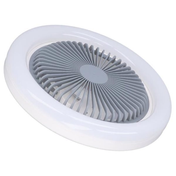 Dioche Loftventilator Lampe Lys Loftventilator E27 30W Støjsvag Justerbar LED Ventilatorlampe til