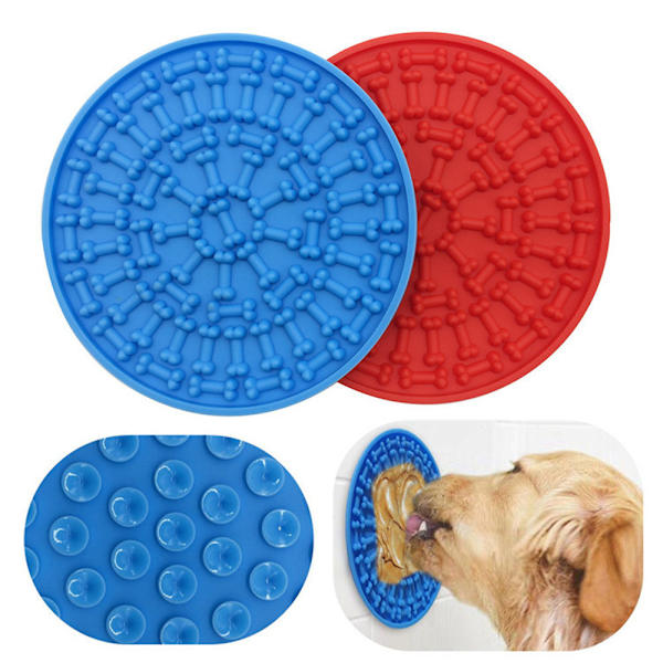 Sakte fôringsmatte for å lindre hundeangst