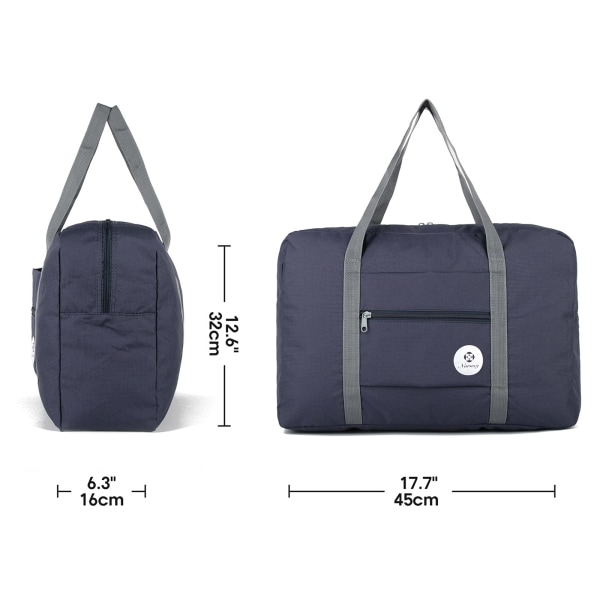 för Easyjet Airlines -matkalaukku 45x36x20 Istuimen alle taittuva matkakassi Holdall Tote Käsimatkatavara yöksi naisille ja miehille 25L