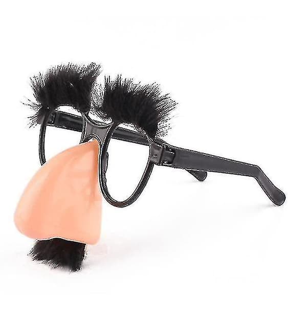 Roliga näsglasögon med mustasch förklädnad, festpresent, Halloween