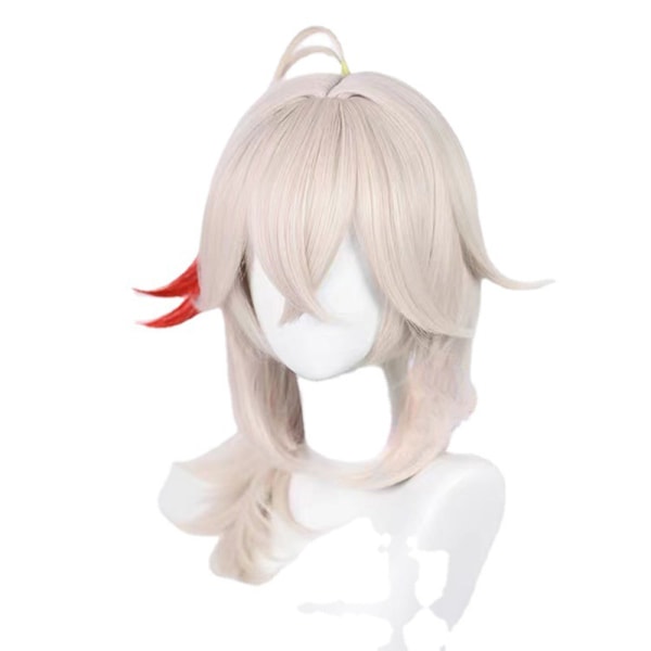 Genshin Impact Kazuha Cosplay Paryk Rosa Blandet Rød Cosplay Paryk