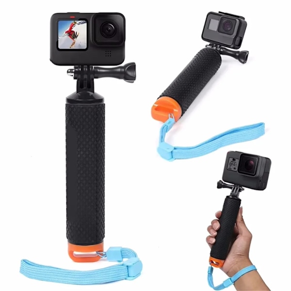 Kelluva kädensija, kahva, kiinnike, kelluntatarvikkeet Gopro Hero 12 11 9 8 7 5 Xiaomi Yi 4K Sjcam DJI Osmo Action -kameralle