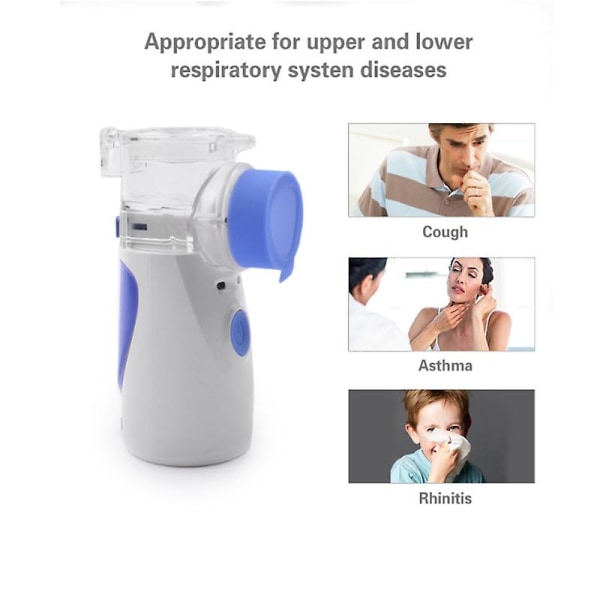 Nebulisator inhalator, handhållen personlig ångnebulisator luftfuktare