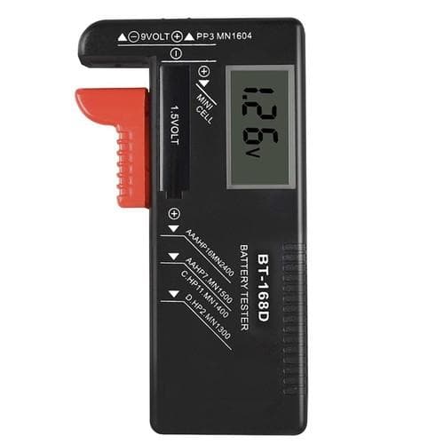 Batteritester - Fra knapcellebatterier til 9V batteri og alt derimellem
