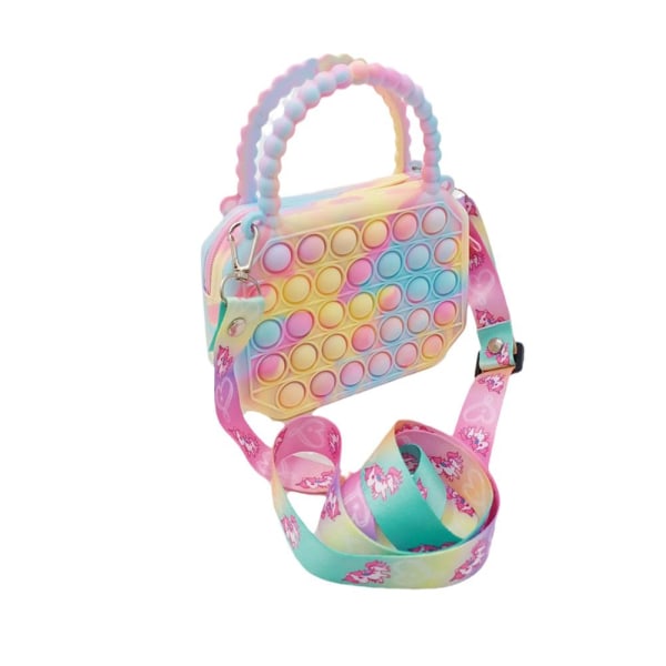 Pop Sensory Toys Sateenkaari Laukku Fidget Lelu Laukku Barn Push Its K D Type B