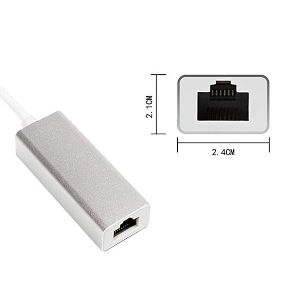 Ethernet-adapter typ C till RJ45 USB 2