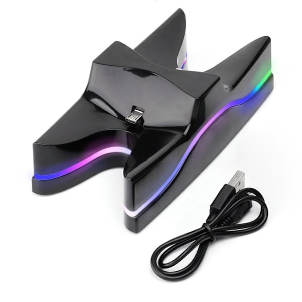 Ladestation LED Dual til PS4 controller