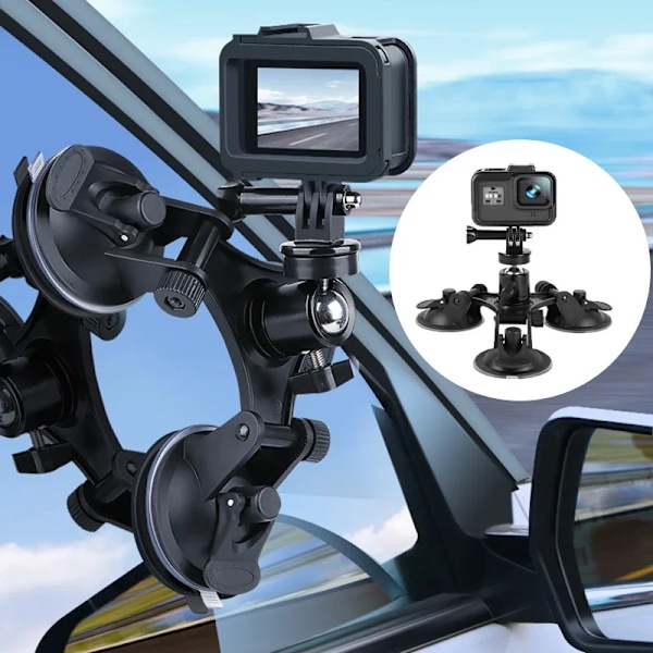 Bilfäste med Sugkopp för GoPro SJCAM Xiaomi Yi 4K