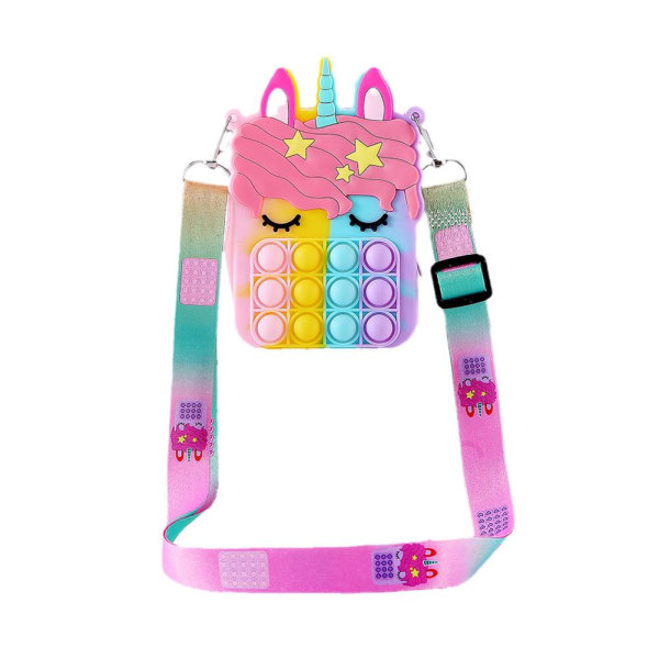 Pop Sensory Toys Sateenkaari Laukku Fidget Lelu Laukku Barn Push Its K D Type B