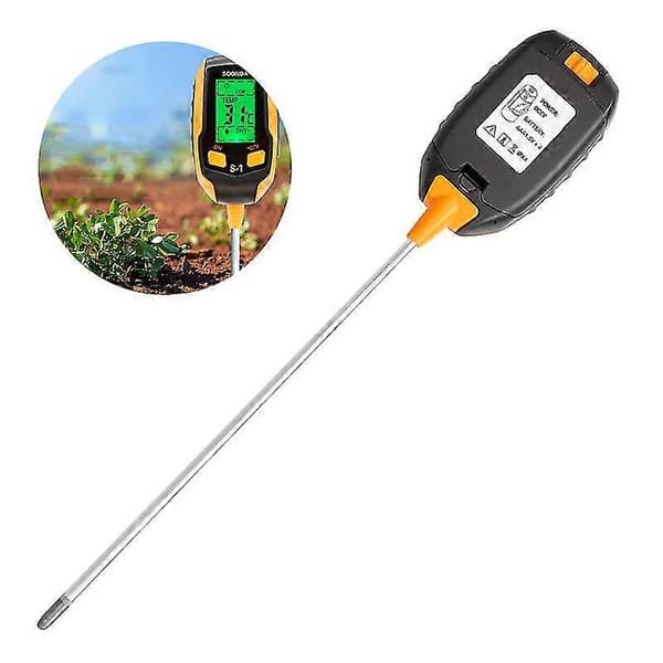 Mullan pH-mittari 4-in-1 kosteus digitaalinen kasvilämpömittari